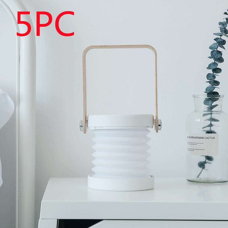 Foldable Touch-Control LED Night Light – USB Rechargeable Lantern Lamp for Bedroom & Home Decor