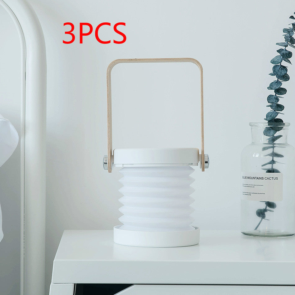 Foldable Touch-Control LED Night Light – USB Rechargeable Lantern Lamp for Bedroom & Home Decor