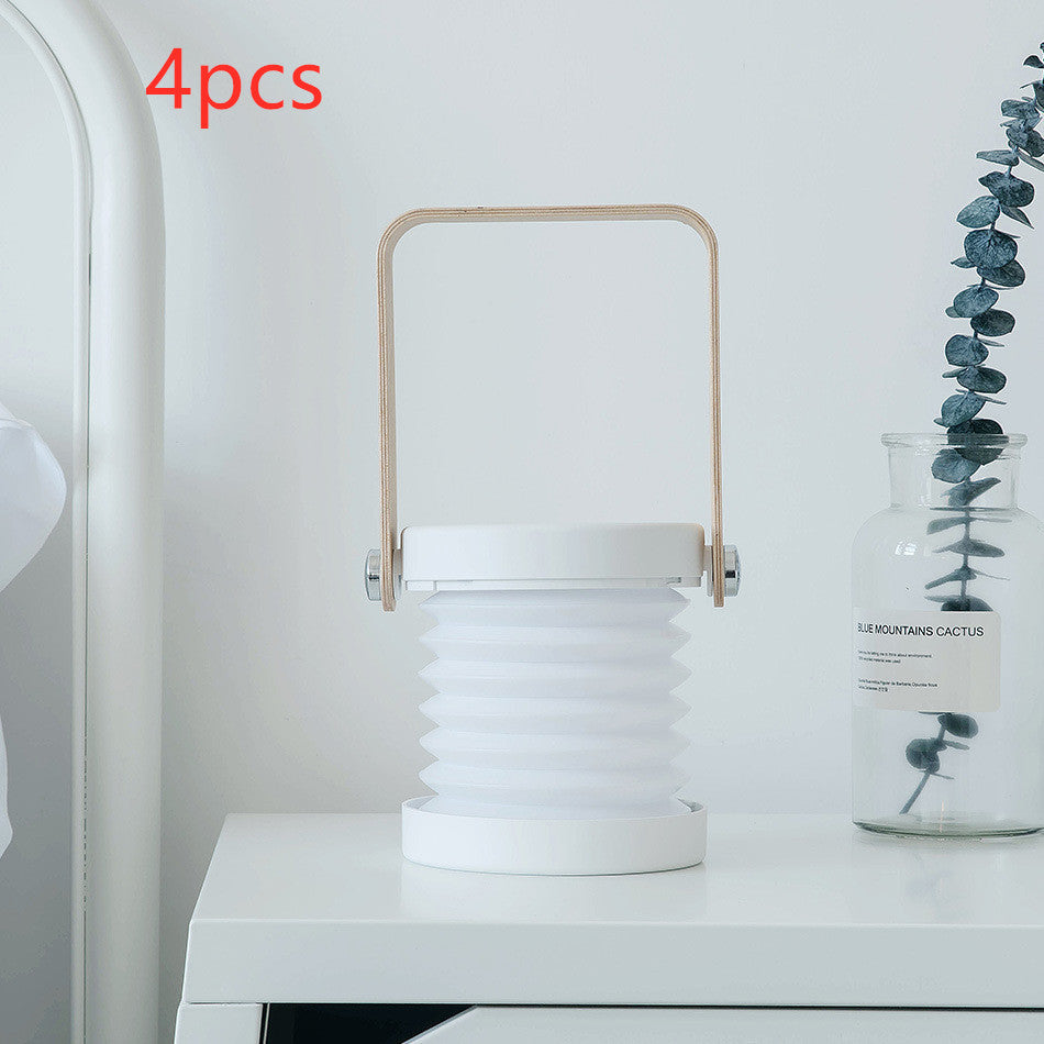 Foldable Touch-Control LED Night Light – USB Rechargeable Lantern Lamp for Bedroom & Home Decor