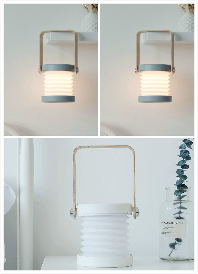 Foldable Touch-Control LED Night Light – USB Rechargeable Lantern Lamp for Bedroom & Home Decor