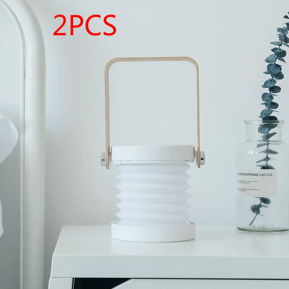Foldable Touch-Control LED Night Light – USB Rechargeable Lantern Lamp for Bedroom & Home Decor