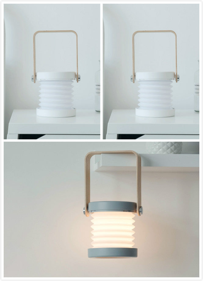 Foldable Touch-Control LED Night Light – USB Rechargeable Lantern Lamp for Bedroom & Home Decor