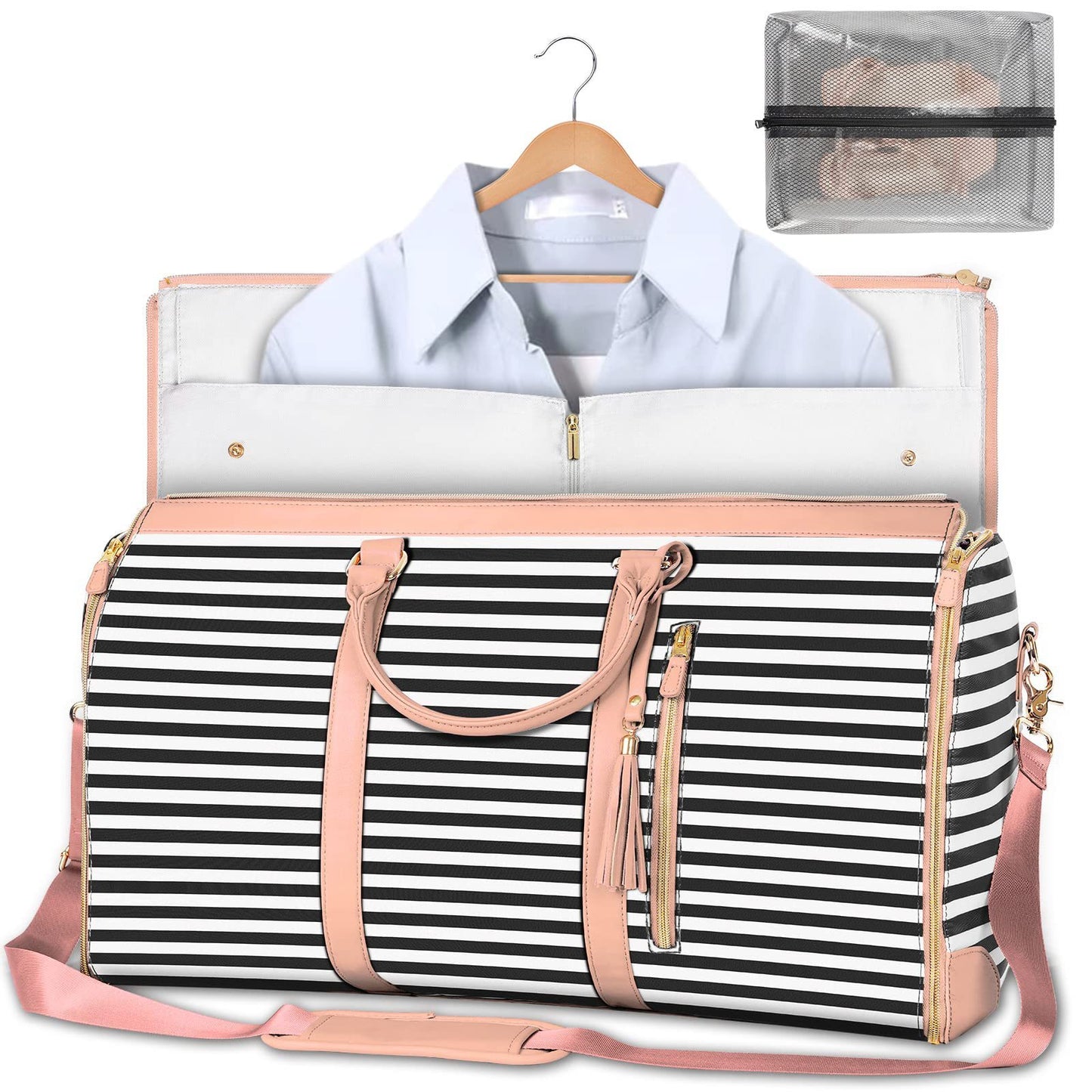 Women’s Large Capacity Travel Duffle Bag – Foldable, Waterproof, Multi-Functional Tote