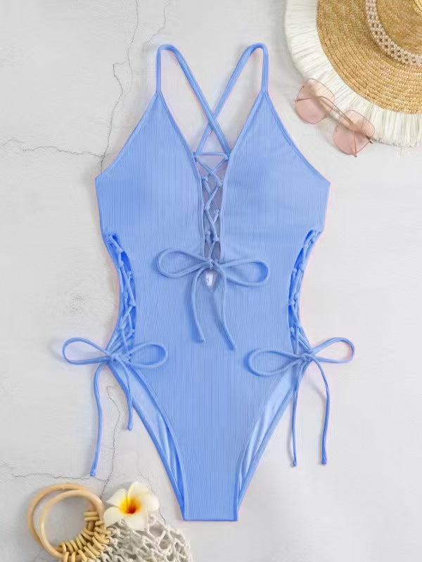 Sexy Backless One-Piece Swimsuit – American Style Women's Monokini