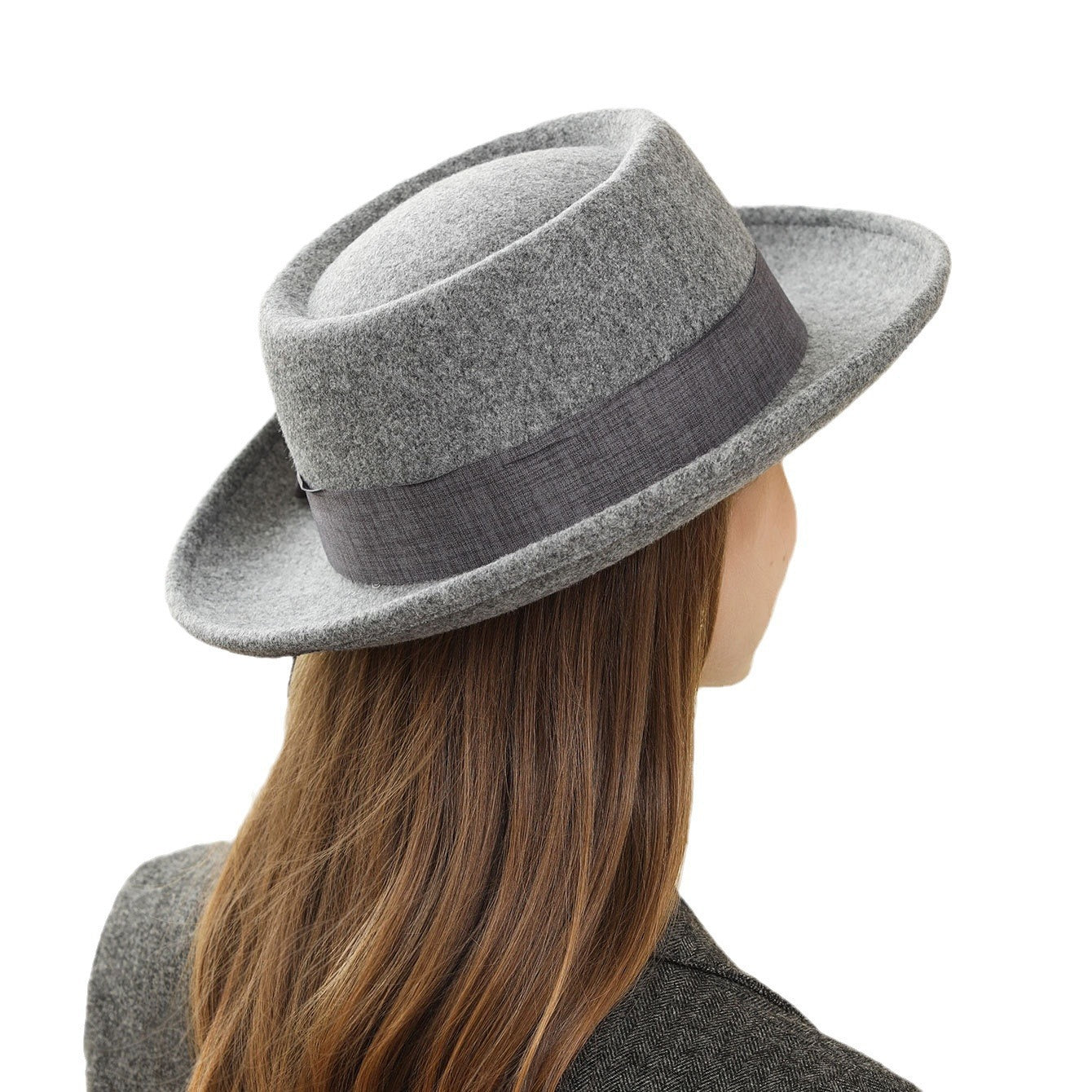Vintage Bow Flat Top Hat – British Retro Autumn/Winter Fashion