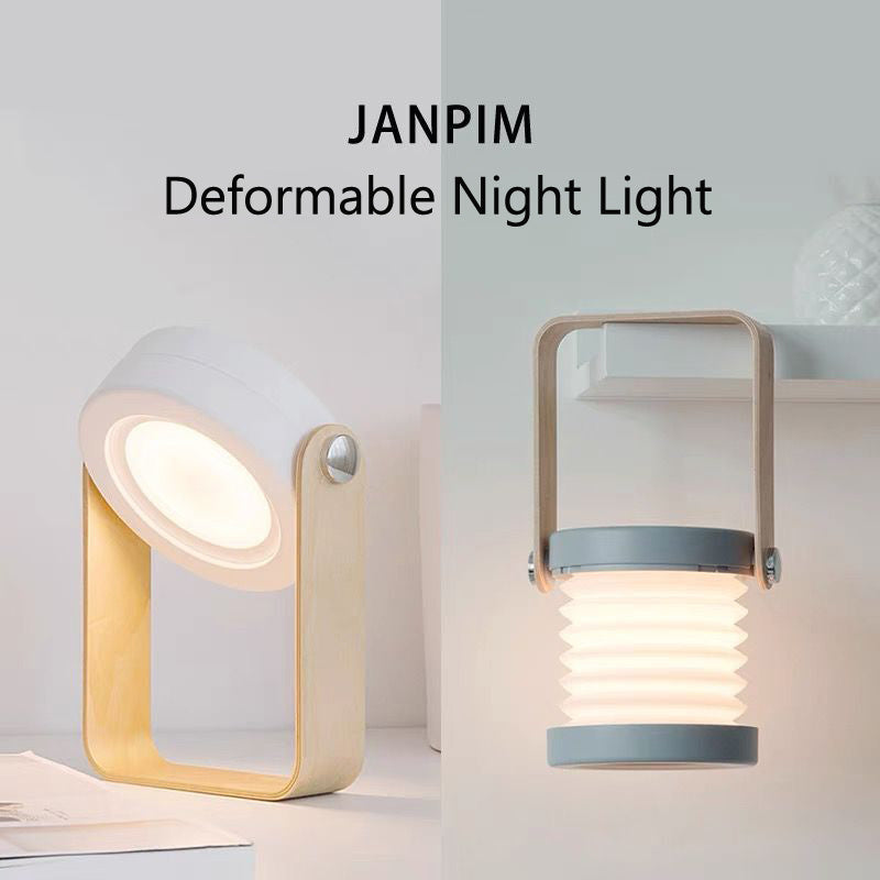 Foldable Touch-Control LED Night Light – USB Rechargeable Lantern Lamp for Bedroom & Home Decor